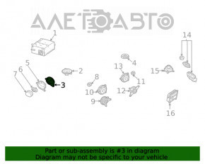 Difuzorul din panoul frontal dreapta jos Mercedes W167 GLE 350 450 20-23 Burmester