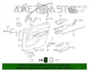 Butonul de deschidere a portbagajului din interior pentru Mercedes W167 GLE 350 450 20-23, negru.