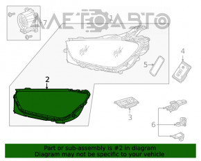 Garnitură faruri față dreapta Mercedes W167 GLE 350 450 20-23