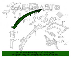 Grila stergatoarelor de plastic centrala Mercedes W167 GLE 350 450 20-23