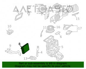 Radiatorul încălzitorului pentru Mercedes W167 GLE 350 450 20-23