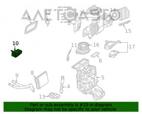 Клапан печки кондиционера Mercedes W167 GLE 350 450 20-23