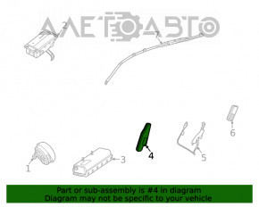 Airbagul pentru scaunul șoferului Mercedes W167 GLE 350 450 20-23 a fost declanșat