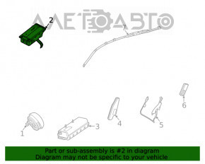 Airbag-ul de pasager din bordul Mercedes W167 GLE 350 450 20-23