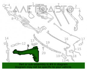 Rezervorul de spălare a parbrizului pentru Mercedes W167 GLE 350 450 20-23 cu 2 motoare fără capac