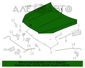 Capota goală Mercedes W167 GLE 350 450 20-23