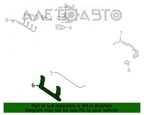 Suportul central al barei spate Mercedes W167 GLE 350 450 20-23