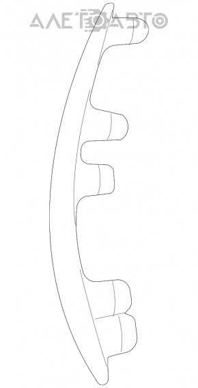 Grila de bara fata dreapta Mercedes W167 GLE 350 450 20-23 crom