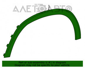 Capacul aripii din față stânga Mercedes W167 GLE 350 450 20-23 structură