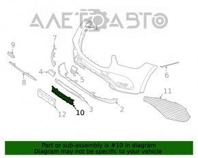 Grila bara fata centrala Mercedes W167 GLE 350 450 20-23