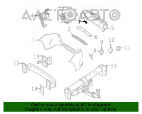 Capacul carligului de tractare pentru bara spate Mercedes W167 GLE 350 450 20-23