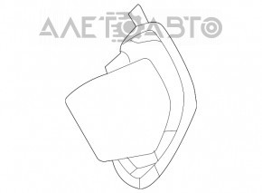 Decorație bara spate jos stânga Mercedes W167 GLE 350 450 20-23 nou original OEM