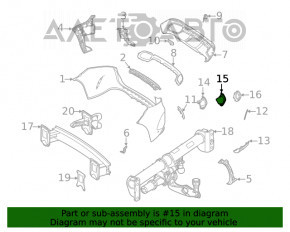 Capacul bara spate stânga inferioară Mercedes W167 GLE 350 450 20-23 nou OEM original