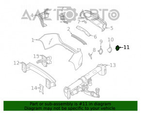 Capacul de protecție a barei spate stânga jos Mercedes W167 GLE 350 450 20-23 crom, mufă