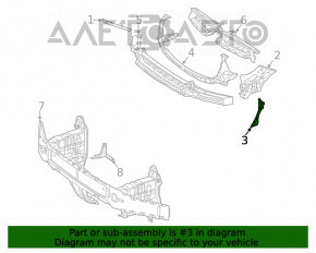 Conducta de aerisire a bara fata stanga Mercedes W167 GLE 350 450 20-23