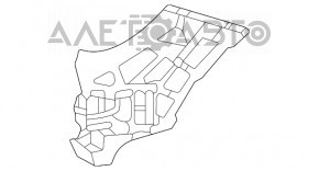 Кронштейн переднего бампера левый Mercedes W167 GLE 350 450 20-23 новый OEM оригинал