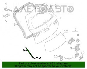 Amortizorul ușii portbagajului stâng Mercedes W167 GLE 450 20-23 electric.