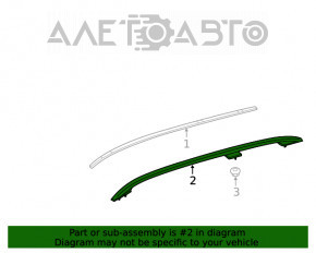 Bara longitudinală dreapta Mercedes W167 GLE 350 450 20-23 negru