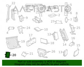 Компьютер двери передней левой Mercedes W167 GLE 350 450 20-23