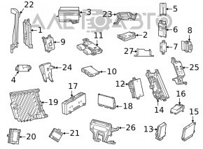 Компьютер двери передней левой Mercedes W167 GLE 350 450 20-23