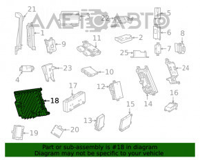 Amplificator de muzică Mercedes W167 GLE 350 450 20-23 Burmester