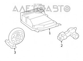 Senzor airbag spate dreapta Mercedes W167 GLE 350 450 20-23