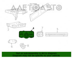 Управление светом Mercedes W167 GLE 350 450 20-23 под парктроники с кнопкой паркинга