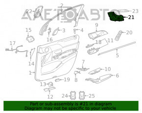 Управление сидением с памятью переднее левое Mercedes W167 GLE 350 450 20-23 хром