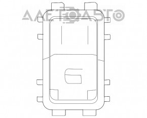 Управление стеклоподъемником передним правым Mercedes W167 GLE 350 450 20-23 хром