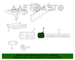 Кнопка Start/Stop Mercedes W167 GLE 350 450 20-23