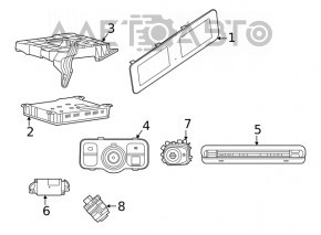 Кнопка Start/Stop Mercedes W167 GLE 350 450 20-23