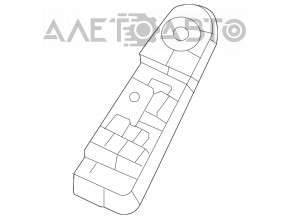 Controlul geamului electric din față stânga Mercedes W167 GLE 350 450 20-23 crom cu pliere automată a oglinzilor