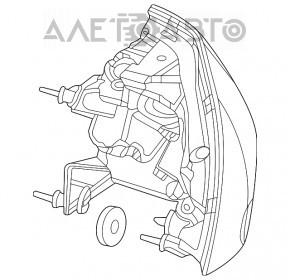 Lampa exterioară aripă dreapta Mercedes W167 GLE 350 450 20-23 zgâriată, ciobită