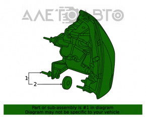 Lampa exterioară aripă dreapta Mercedes W167 GLE 350 450 20-23 zgâriată, ciobită