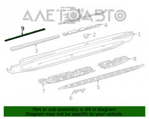 Подсветка порога передняя правая Mercedes W167 GLE 350 450 20-23