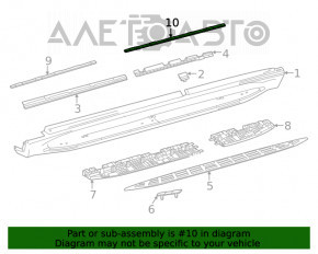 Lumina de prag spate dreapta Mercedes W167 GLE 350 450 20-23