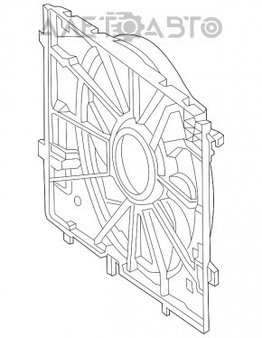 Difuzorul carcasei radiatorului asamblat Mercedes W167 GLE 350 450 20-23 850W