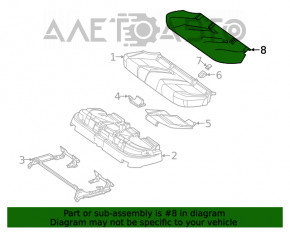 Rândul din spate al scaunelor, al doilea rând Mercedes W167 GLE 350 450 20-23 piele bej