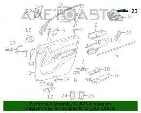 Кнопка подогрева сиденья переднего левого Mercedes W167 GLE 350 450 20-23 хром