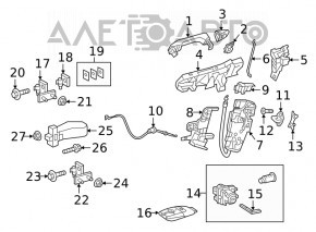 Cheie inteligentă Mercedes W167 GLE 350 450 20-23 cu 4 butoane