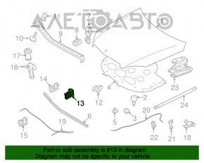 Capota dreapta a capotei Mercedes W167 GLE 350 450 20-23