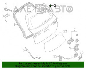 Отбойник двери багажника левый Mercedes W167 GLE 350 450 20-23