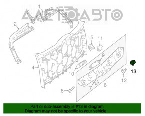 Кнопка закрытия двери багажника внутренняя Mercedes W167 GLE 350 450 20-23