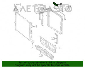 Grila de admisie de aer dreapta pentru Mercedes W167 GLE 450 20-23 3.0h