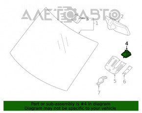 Камера слежения за полосой Mercedes W167 GLE 350 450 20-23 на лобовом