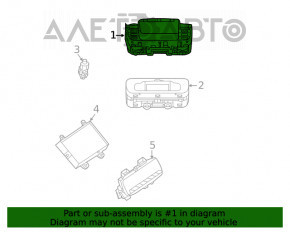 Controlul multimedia Mercedes W167 GLE 350 450 20-23 crom