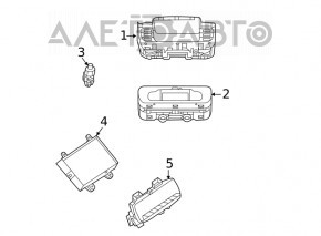 Управление мультимедиа Mercedes W167 GLE 350 450 20-23 хром OEM