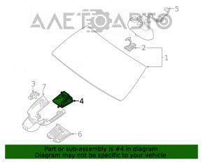 Камера слежения за полосой Mercedes W167 GLE 350 450 20-23 на лобовом, двойная