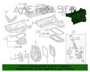 Коллектор впускной Mercedes W167 GLE 450 20-23 3.0h с интеркулером