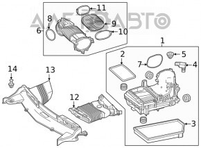 Conducta de aer pentru colectorul Mercedes W167 GLE 350 450 20-23